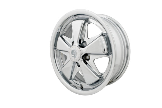 911 Alloy, All Chrome, 15x5 1/2, 5X112 Bolt Pattern, 4" BS