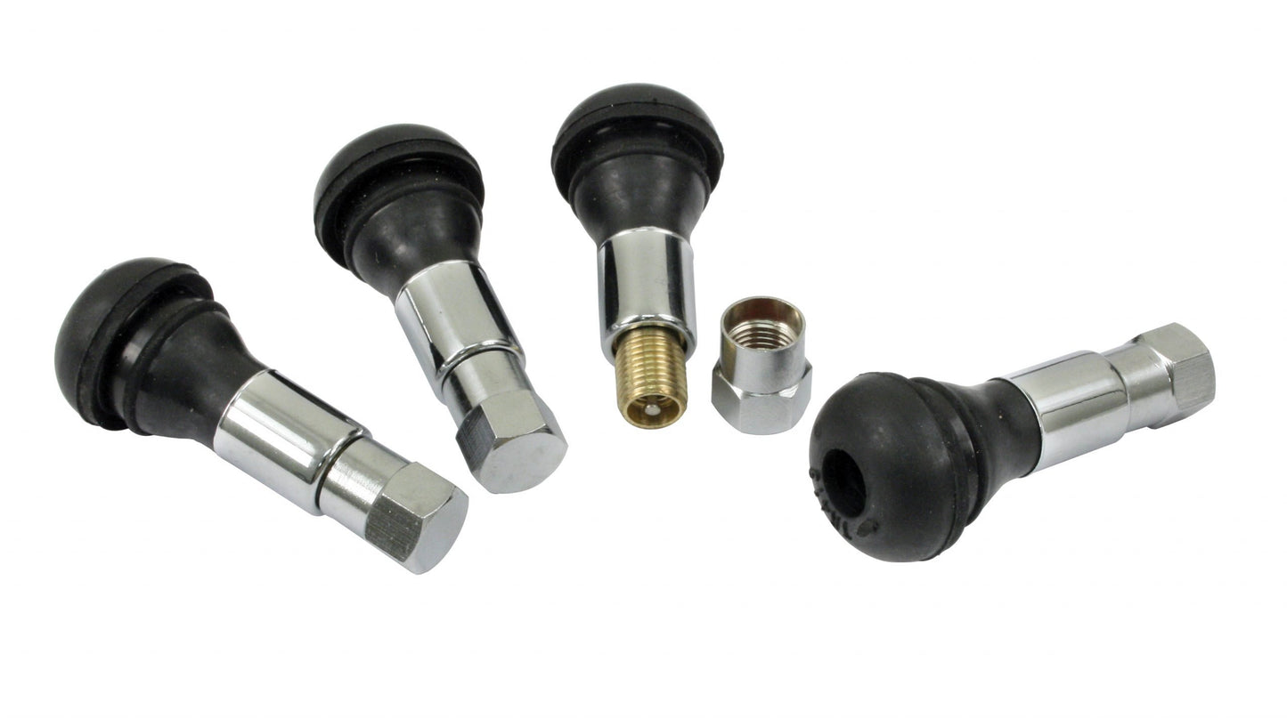 Chrome Valve Stems, Set of 4