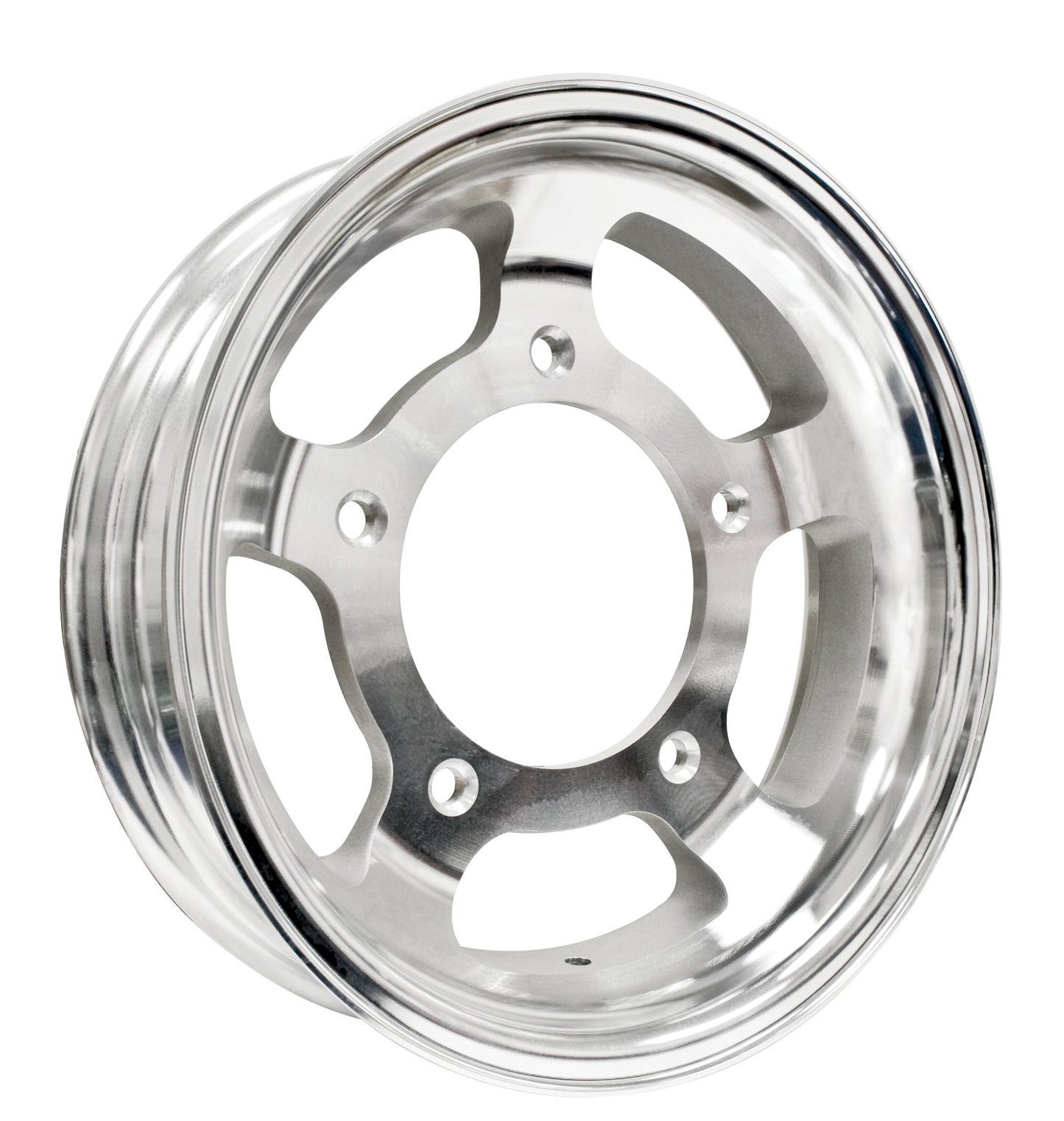 Off Road Wheel : Machine Finished Aluminum : 15 x 4 Inch : 5 x 205