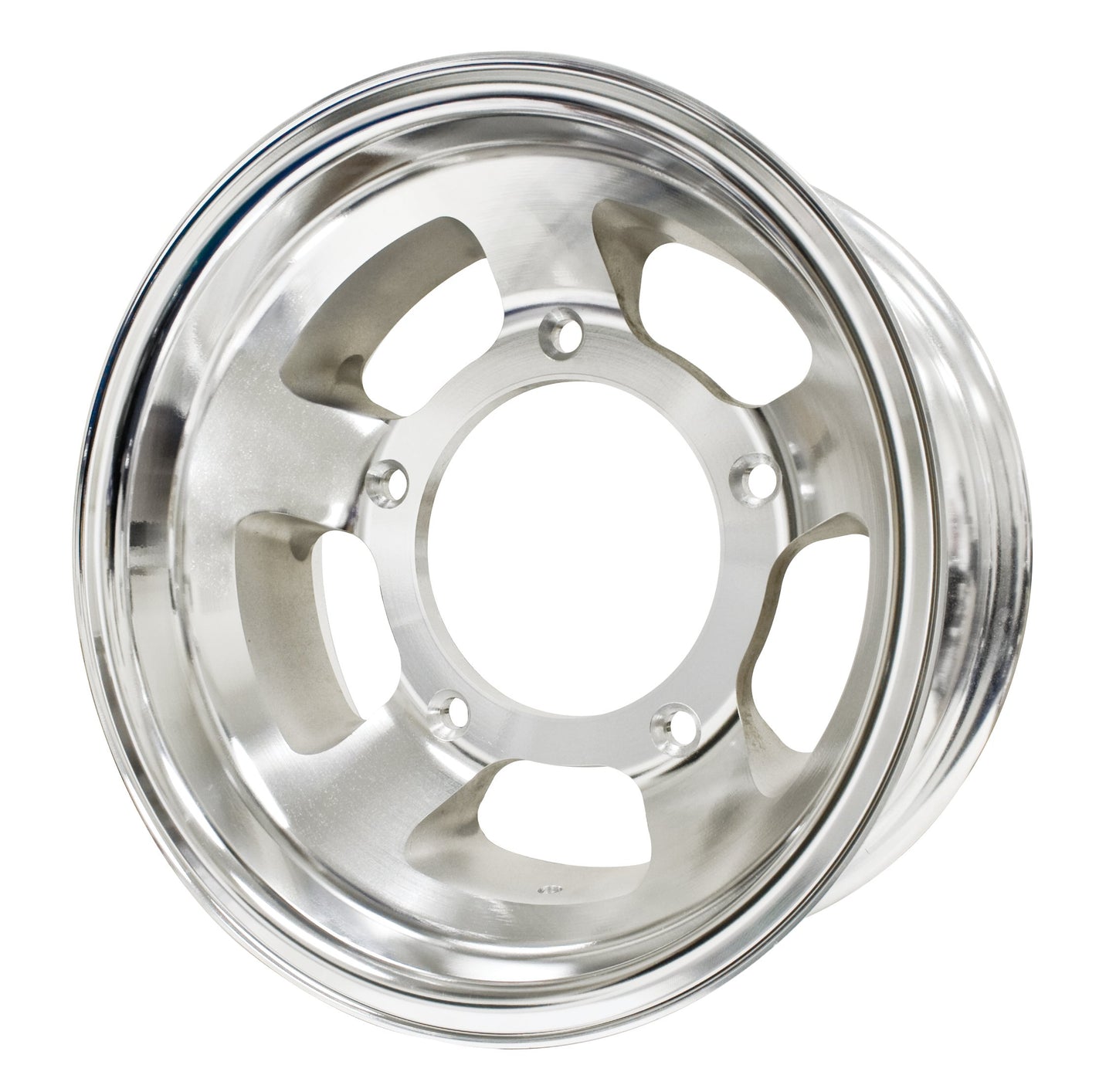 Off Road Wheel : Machine Finished Aluminum : 15 x 6.5 Inch : 5 x 205