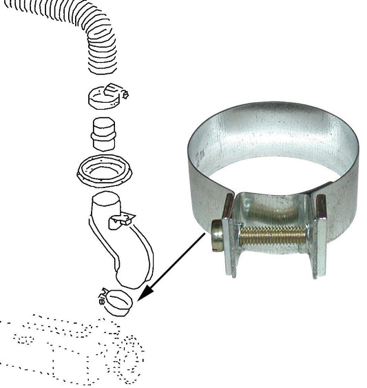 MUFFLER TO HTR CLAMP T I