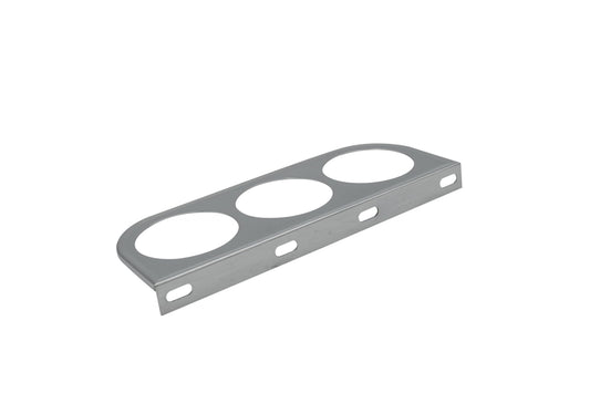 Metal Mount Bracket, Chrome, 2 1/16", 3 Hole