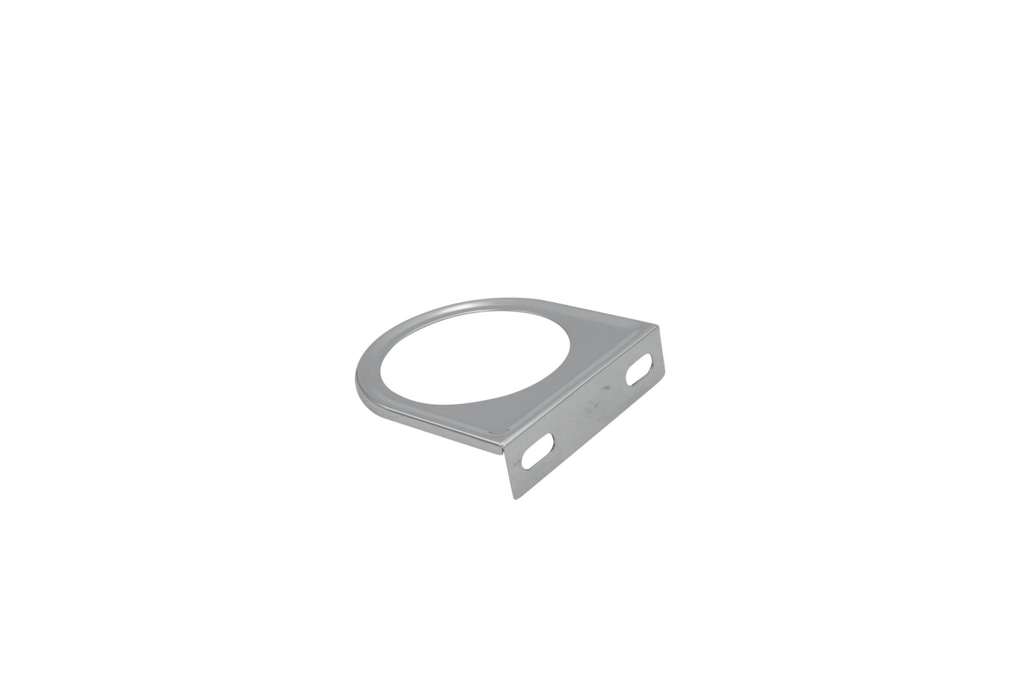 Metal Mount Bracket, Chrome, 2 1/16", 1 Hole