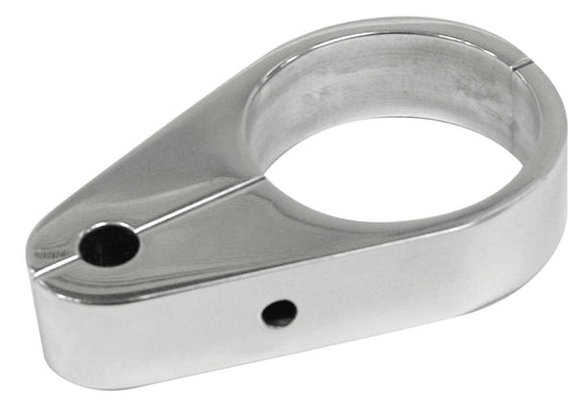 Polished Aluminum Brake Line Bracket,1 1/4" Front Brake Line, Long Travel A Arm Suspension