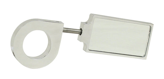 Side View, Rectangular, End Pin Clamp On Mirror for 1 1/2" Tubing, 2" x 3 1/2" Mirror