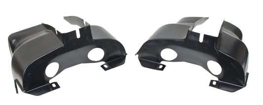 Off Road Dual Port Shrouds, Black, Pair