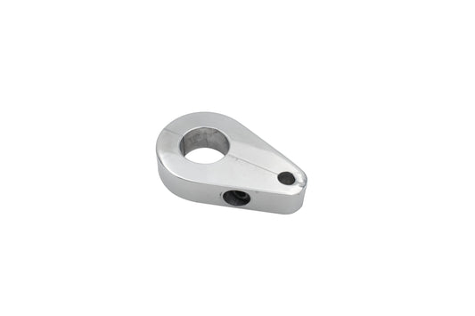 Polished Aluminum Brake Line Bracket, 3/4"