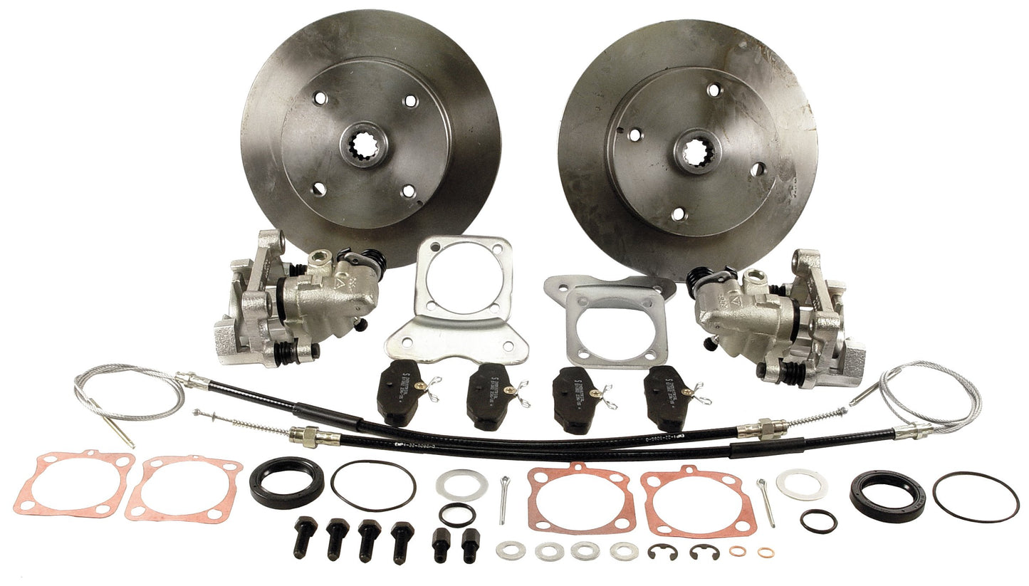 Rear Disc Brake Kit, Swing Axle, 58 67, 4x130 with 14x1.5mm Threads, Standard Kit