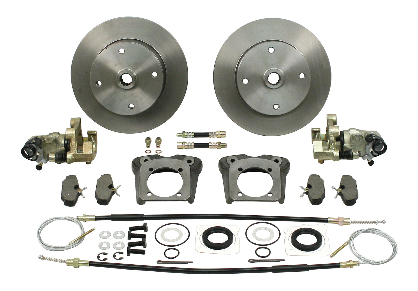 Rear Disc Brake Kit, Swing Axle, 58 67, 4x130 with 14x1.5mm Threads, Deluxe Kit