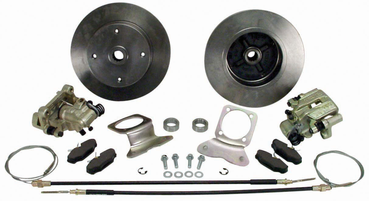 Rear Disc Brake Kit, I.R.S., 68 72, 4x130 with14x1.5mm Threads, Standard Kit