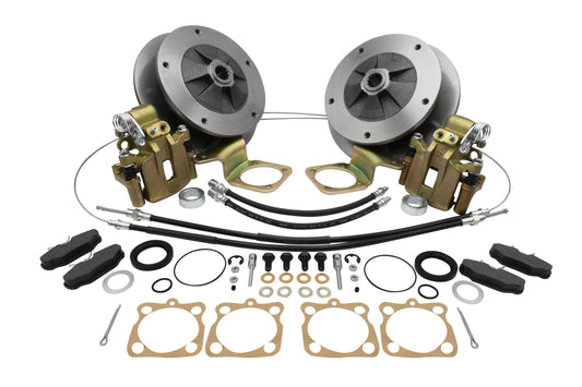 Zero Off set Wide 5x205 Rear Disc Brake Kit with E Brake, I.R.S., 73 & Later