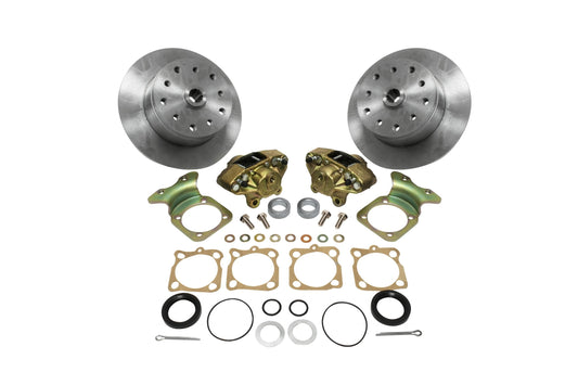 Rear Disc Brake Kit, I.R.S., 68 & Later, Double Drilled 5x130 with 14x1.5mm Threads 5x4.75" with 12mm Threads, Standard Kit