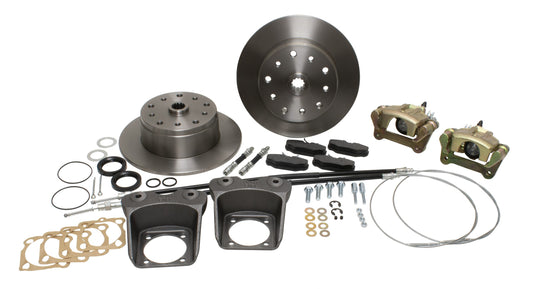 Rear Disc Brake Kit, Swing Axle, 58 67, Double Drilled 5x130 with 14x1.5mm Threads 5x4.75" with 12mm Threads, Deluxe Kit