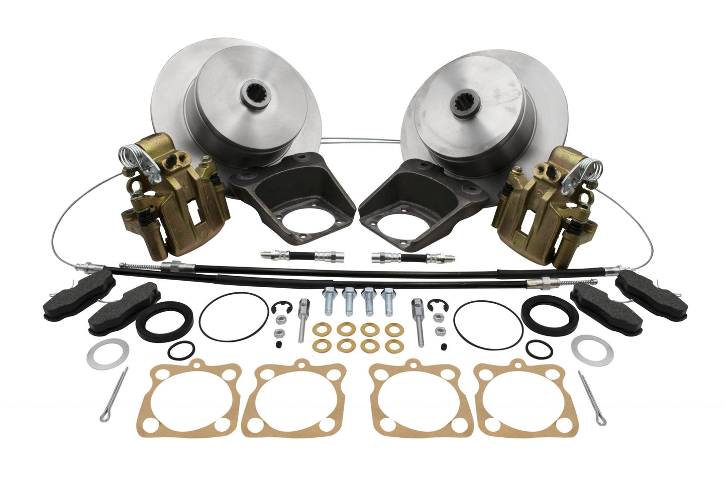 Rear Disc Brake Kit, Swing Axle, 58 67, Blank (Not Drilled), Deluxe Kit