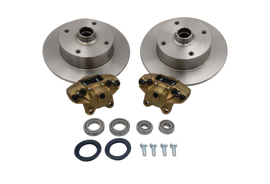 EMPI Ball Joint Front Brake Disc Kit 4/130 Bolt Pattern, w/o Spindles