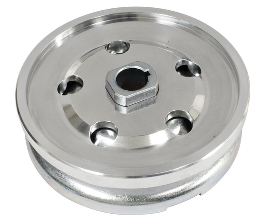 CompleteÂ Alternator / Generator Pulley, Polished Outer Half with Metal Inner