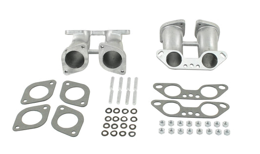 EMPI Dual HPMX or IDF Manifold Kit for 1700 2000cc Type 2/4 & 914 (Ball Burnished Finish)