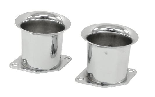 2 1/4" Chrome Velocity Stacks, Pair