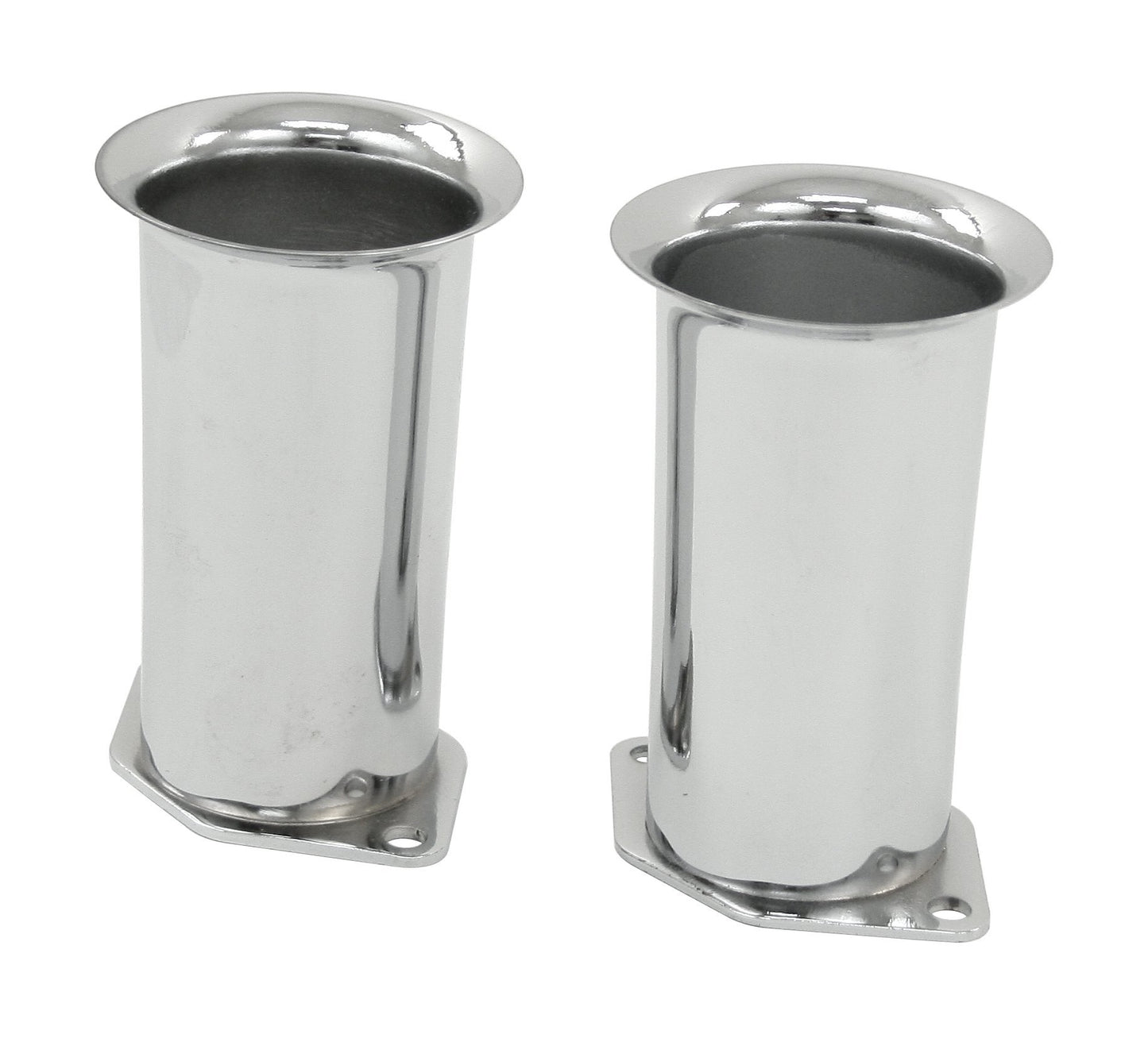 4" Chrome Velocity Stacks, Pair