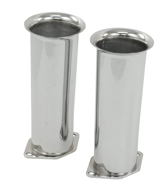 6" Chrome Velocity Stacks, Pair