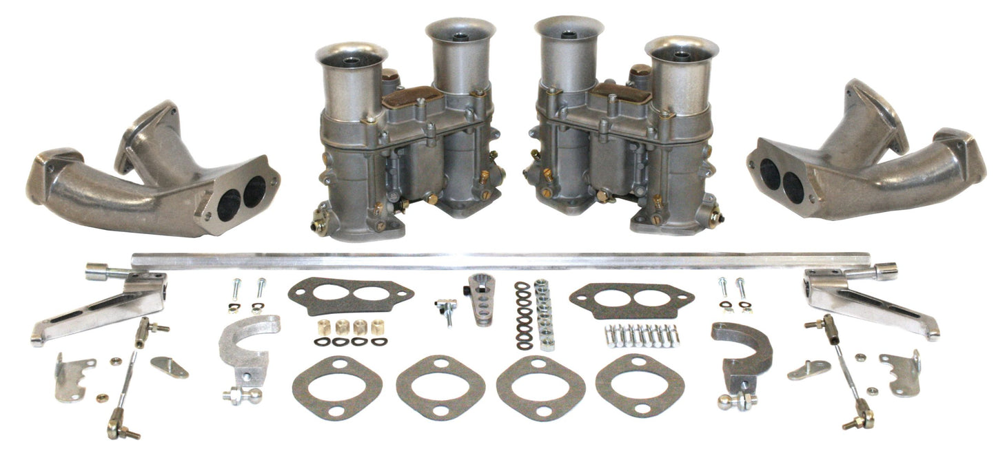 EMPI Dual EPC 51, Type 1, with Race Manifolds, (Kit supplied with 43 5242 Hex Bar Linkage)