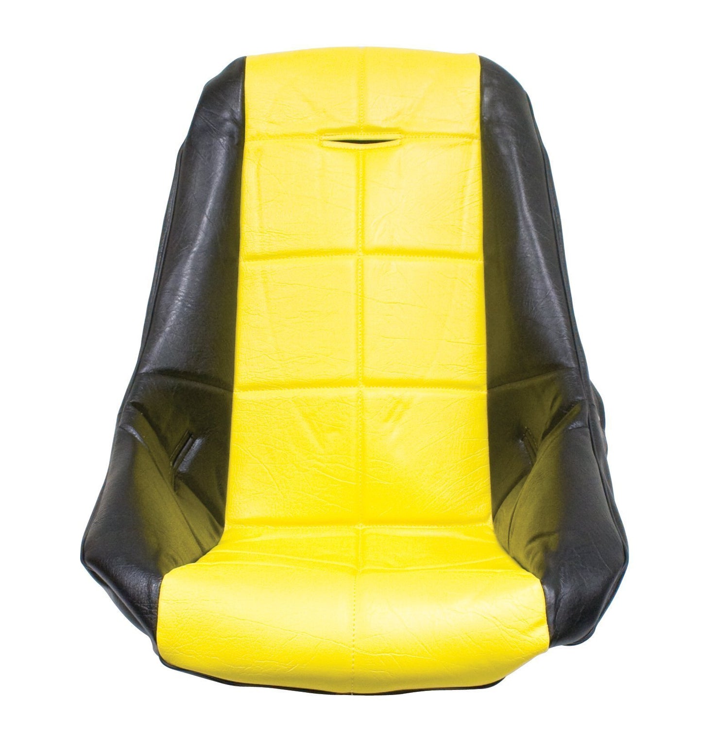 Seat Cover, Black/Yellow with Square Pattern, Each