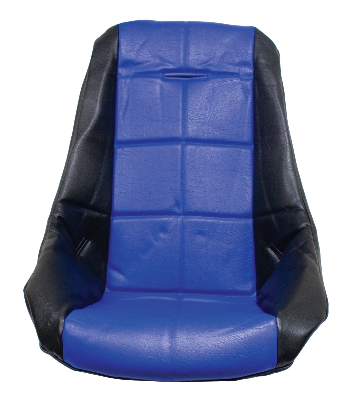 Seat Cover, Black/Blue with Square Pattern, Each