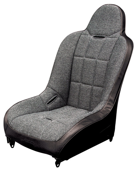 Race Trim Black Vinyl / Tweed Fabric Hi Back Seat Cover