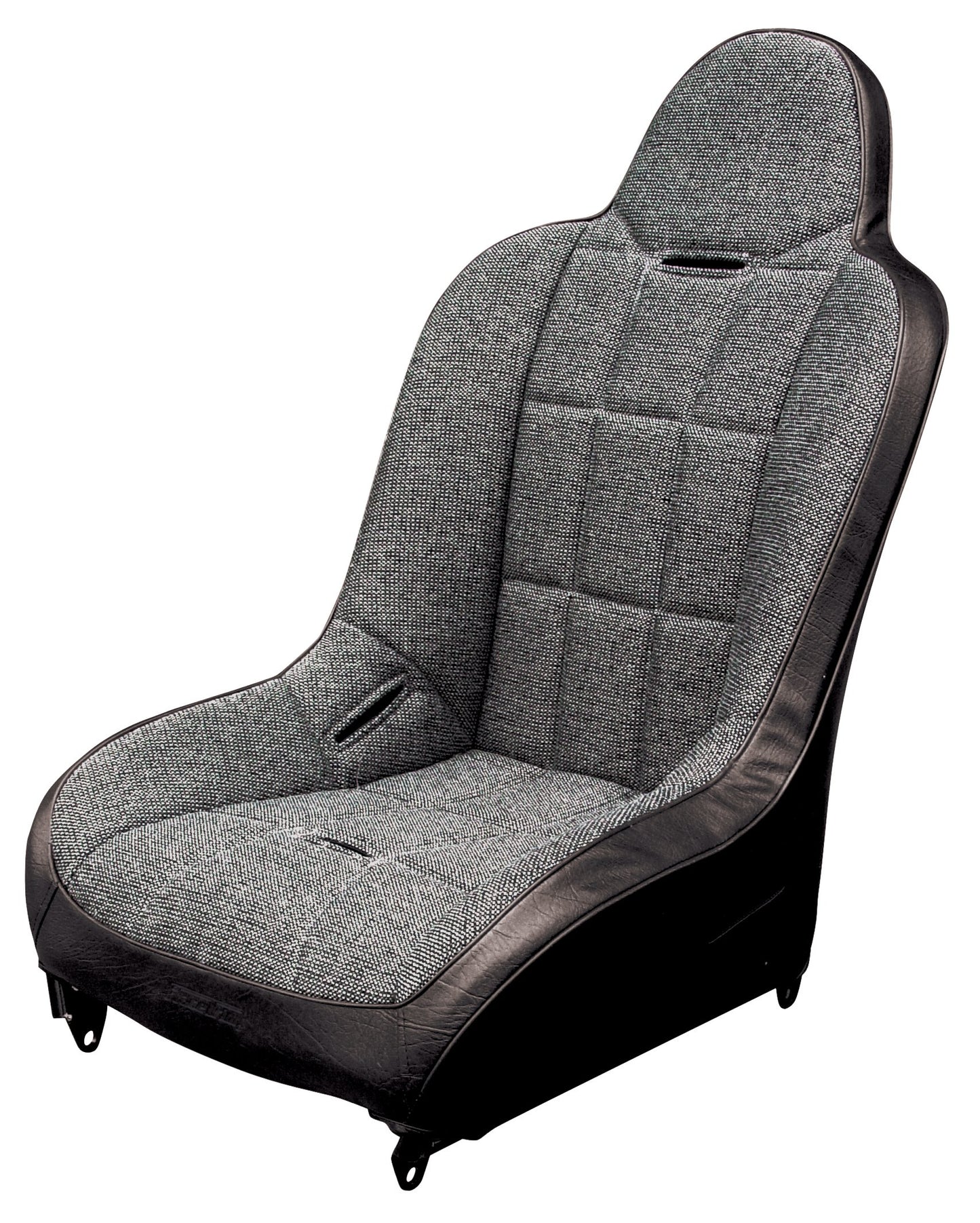 Hi Back Seat Black Vinyl / Tweed Fabric