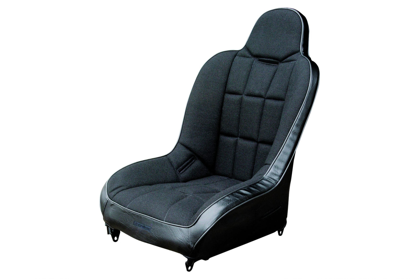 Race Trim Black Vinyl / Black Fabric Hi Back Seat Cover