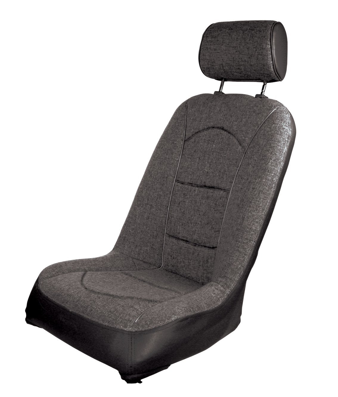 Race Trim Black Vinyl / Black Fabric UTV/SidexSide Low Back Seat Cover