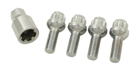 M12 1.5, VW Bolt Type, Ball Seat, 29mm Threaded Area, Set of 4