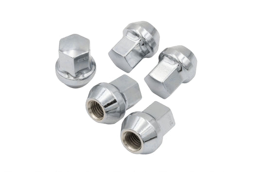 Chrome Steel 60 DegreeÂ Lug Nuts 12mm, Set of 5