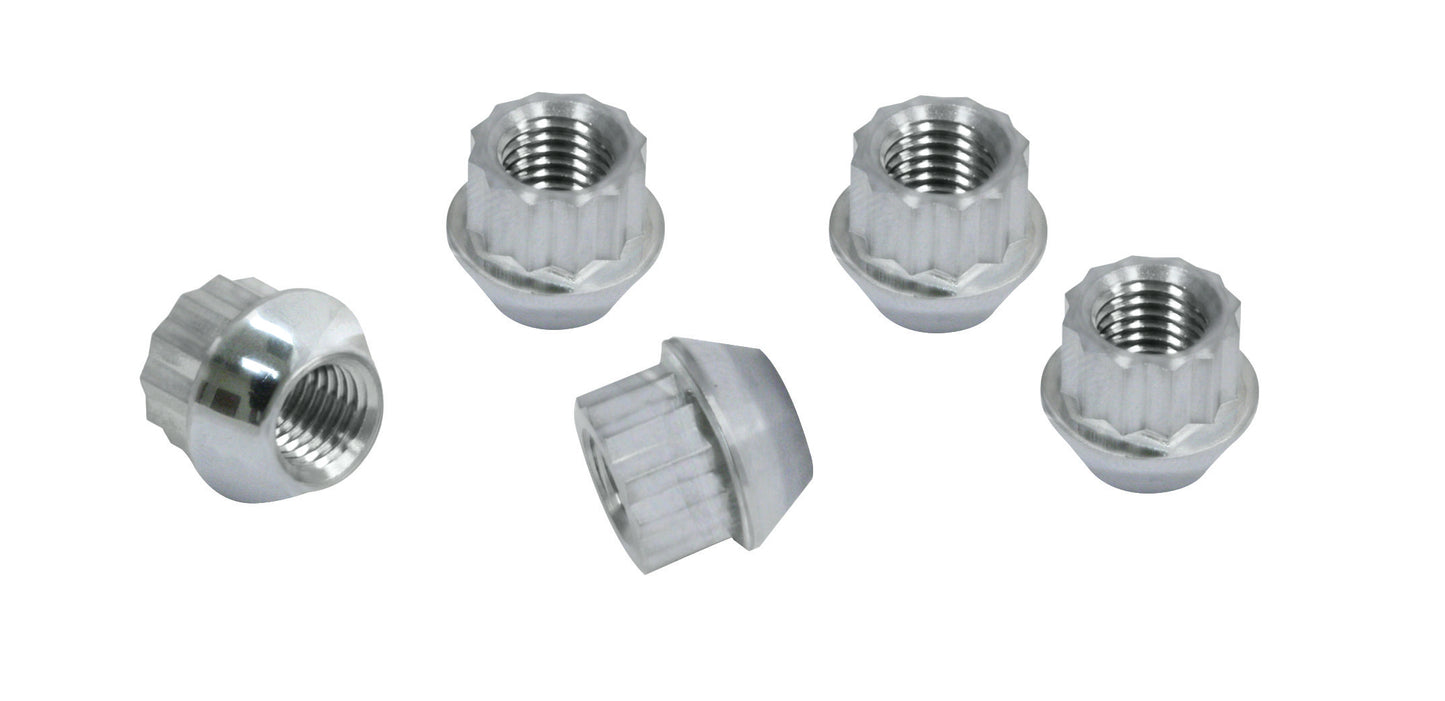 Alloy Lug Nuts, Chrome, M14 1.5, Set of 5
