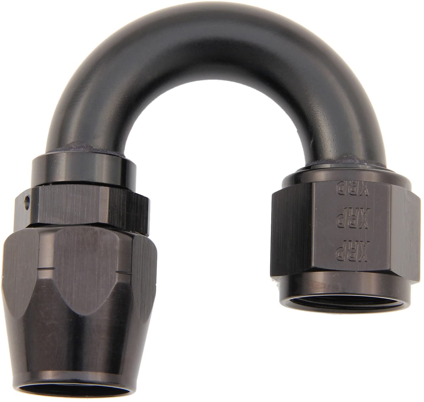 XRP  8 180Âº Double Swivel Hose End   Aluminum   Black