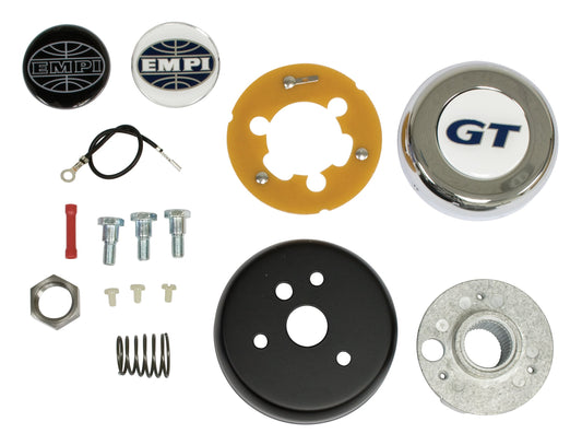 EMPI Steering Wheel Adapter Kit, Type 1 and Ghia 60 74Â½, Type 3 61 71 I.D. Spline Area .795, O.D. Spine Area .835, 40 Splines