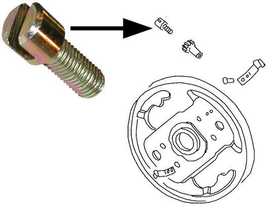 BRAKE ADJ SCREW LATE T II