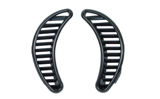 Quarter Grilles, Black Plastic, Type 1 71 on, Pair