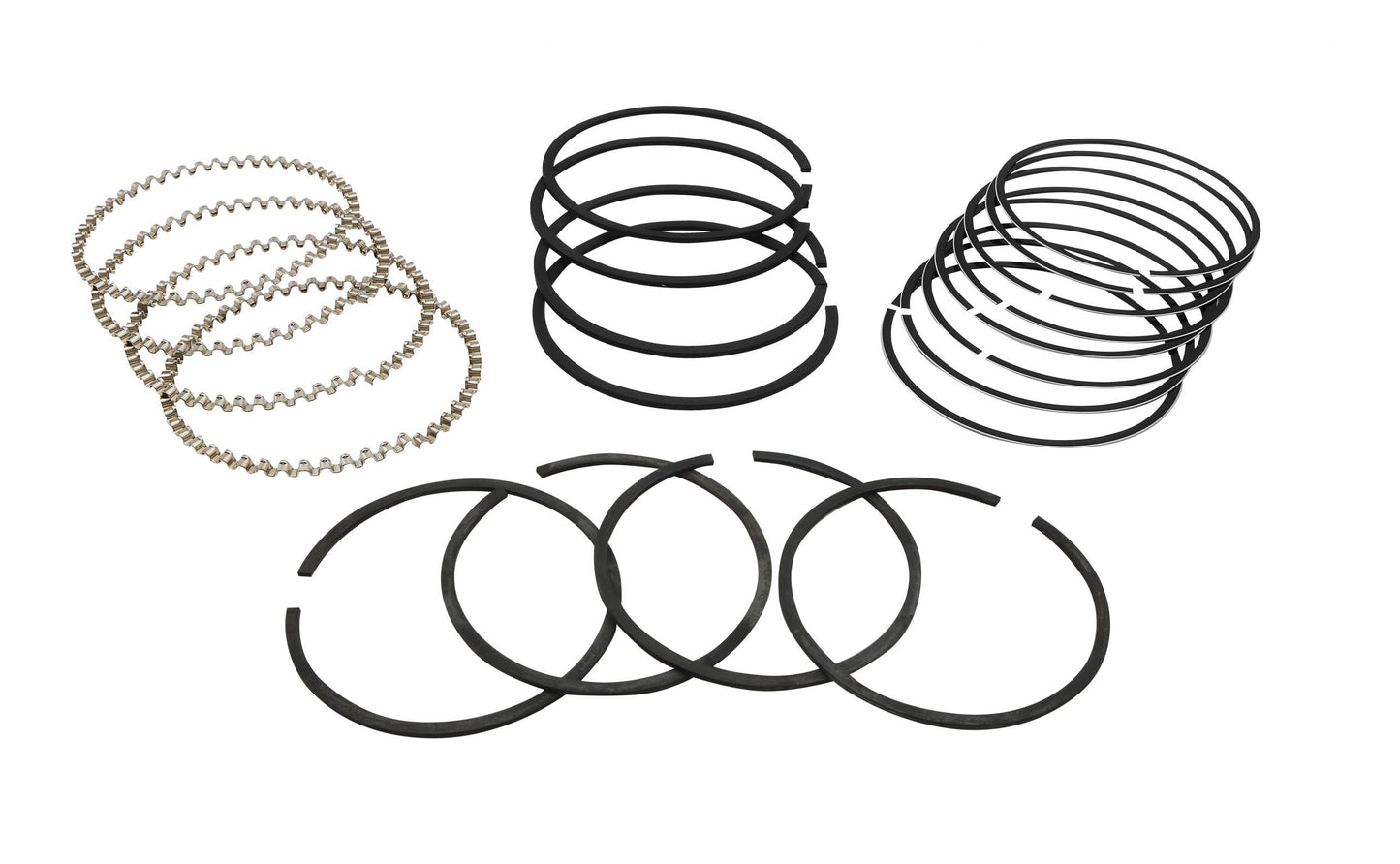 HASTINGS PISTON RING SET, 92mm, 2X2X4, Cast Iron Compression Rings