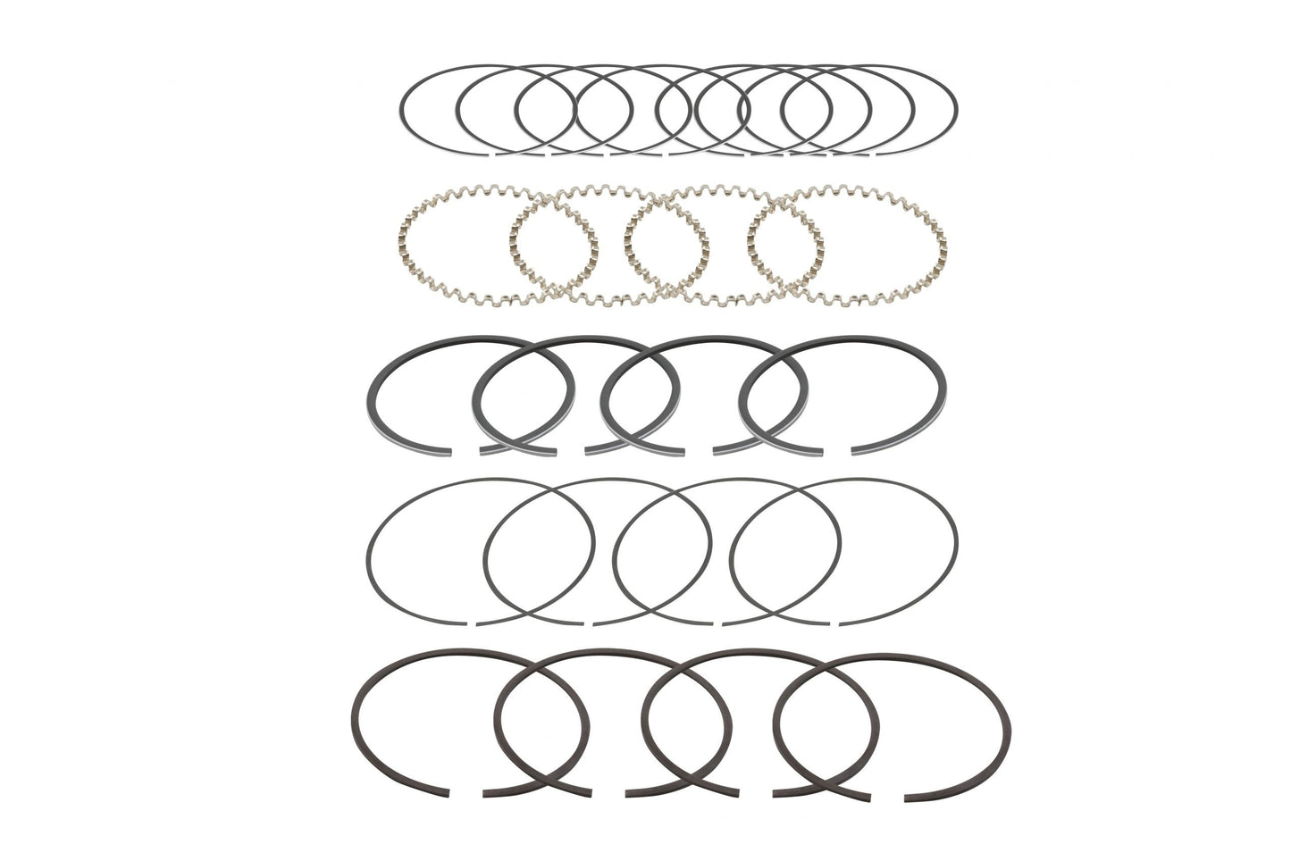 T/S Piston Ring Set, 85.5mm, 1600cc (2 x 2 x 5mm)