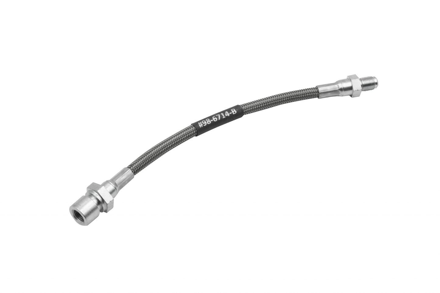 Braided S/S Brake Line, Rear, M/F, 240mm (9.45")