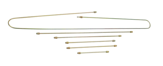 Steel Brake Line Kit Type 1 67 68 (6Â Pieces)