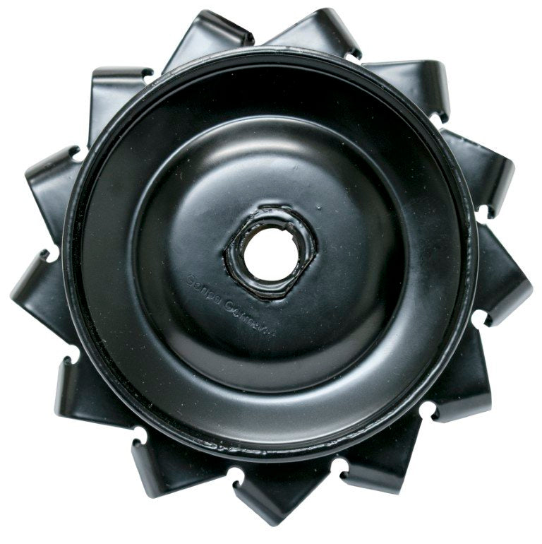 12 Volt Pulley, with Air Fins, Powder Coated Black