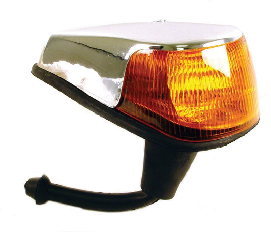 Turn Signal Assy., Left, 70 79, AmberÂ (Chrome Plated Plastic)