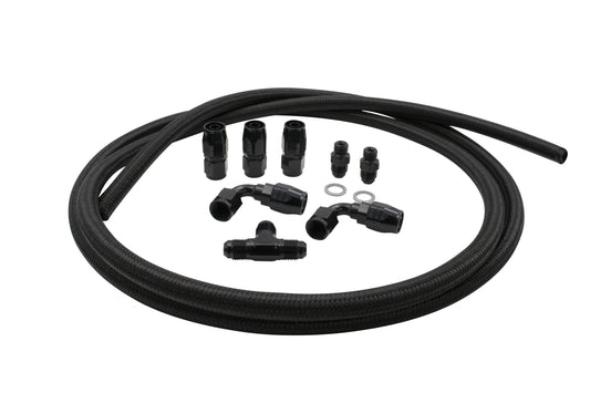 ' 6 AN DEL FUEL LINE XRP KIT BLACK