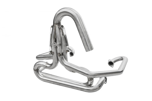 BUGPACK Stainless Steel Competition Exhaust with U Bend Stinger, 1 1/2â€