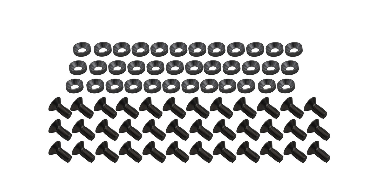 Compound Built Engine Tin Hardware, Black