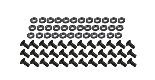 Compound Built Engine Tin Hardware, Black