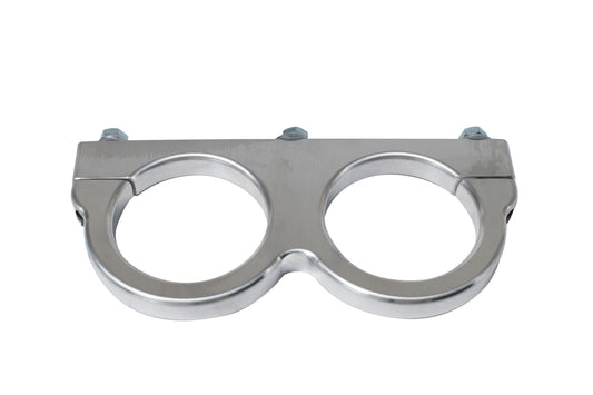 Dual Coil Clamp, Silver