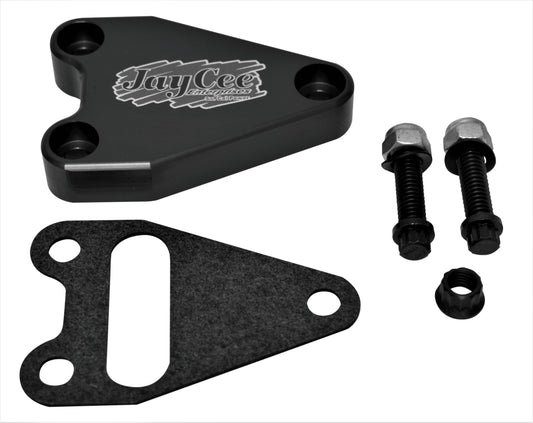 Billet Oil Cooler Block Off, Black